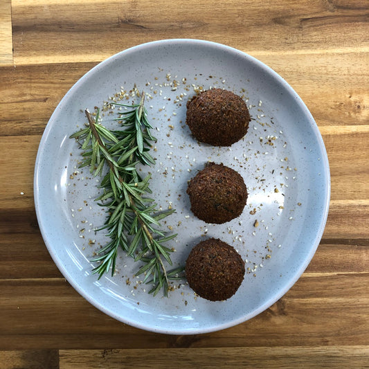 FALAFEL BALLS (V) + TAHINI + PICKLES